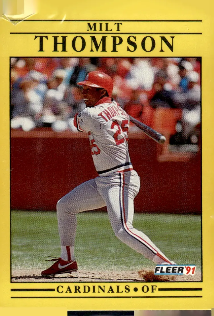 1991 Fleer #649 Milt Thompson (front)
