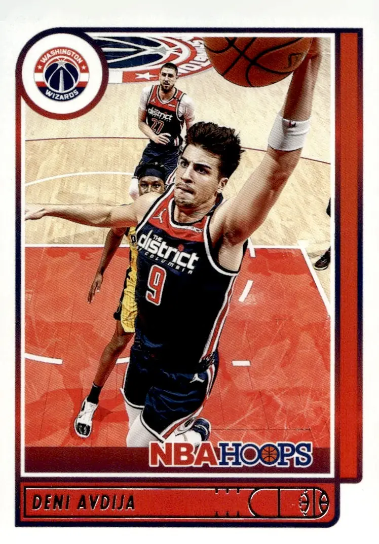 2021-22 NBA Hoops #80 Deni Avdija (front)