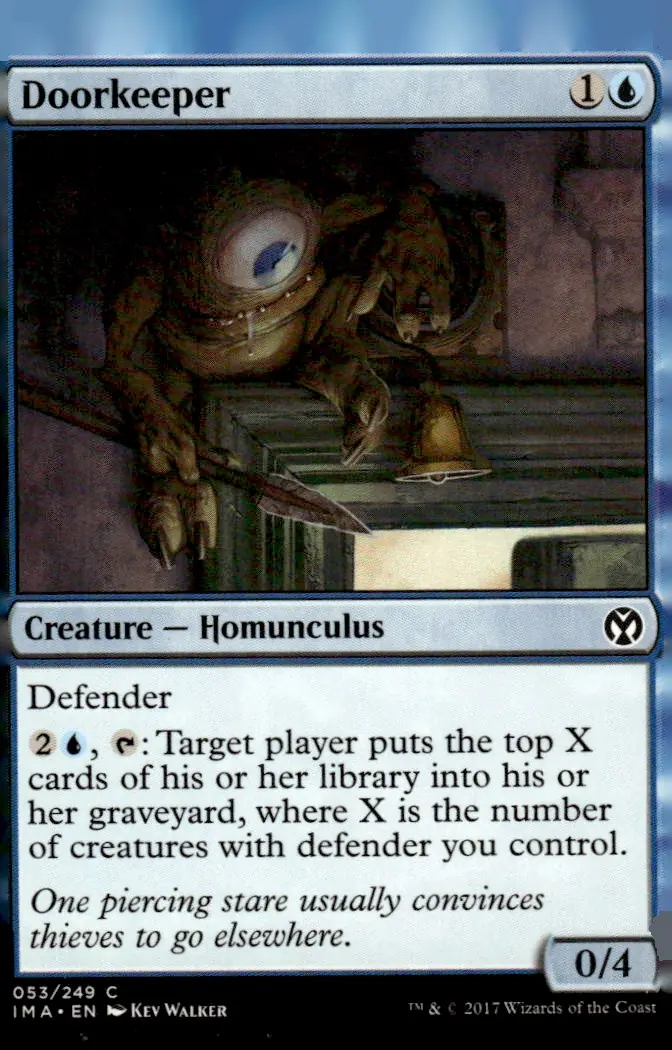 2017 Iconic Masters (IMA) #53/249 Doorkeeper (front)