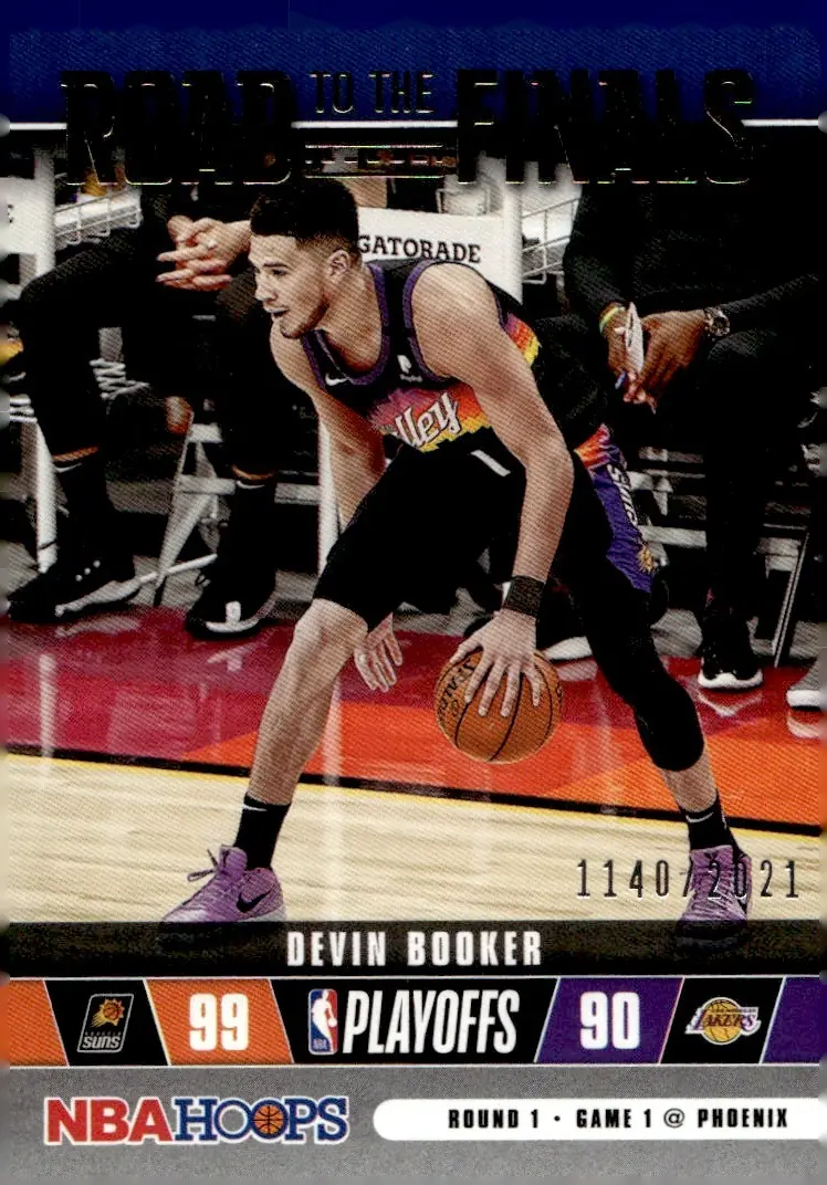 2021-22 NBA Hoops #6 Devin Booker (front)