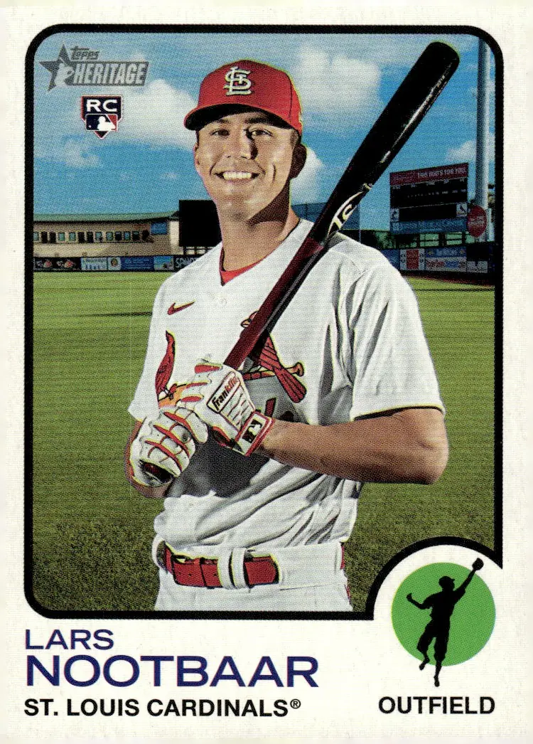 2022 Topps Heritage #32 Lars Nootbaar (front)