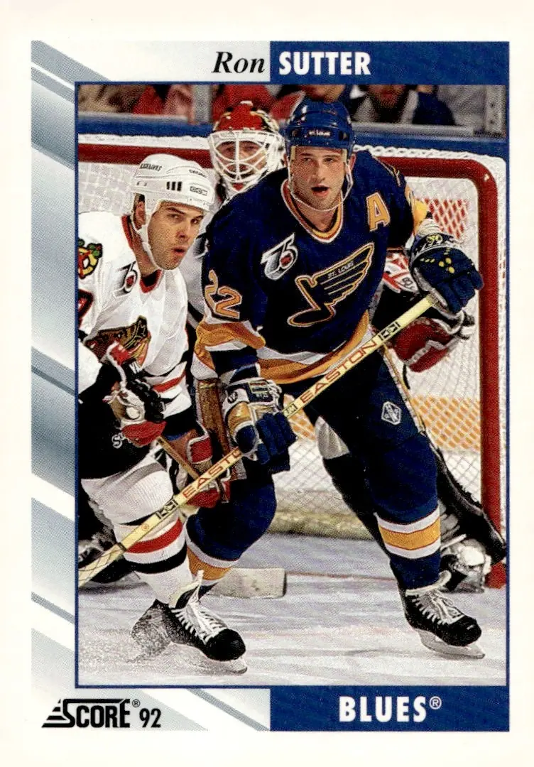 1992-93 Score (U.S./American) #86 Ron Sutter (front)