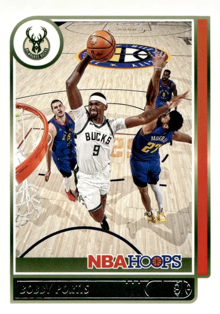 2021-22 NBA Hoops #123 Bobby Portis (front)
