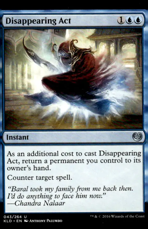 2016 Kaladesh (KLD) #43 Disappearing Act