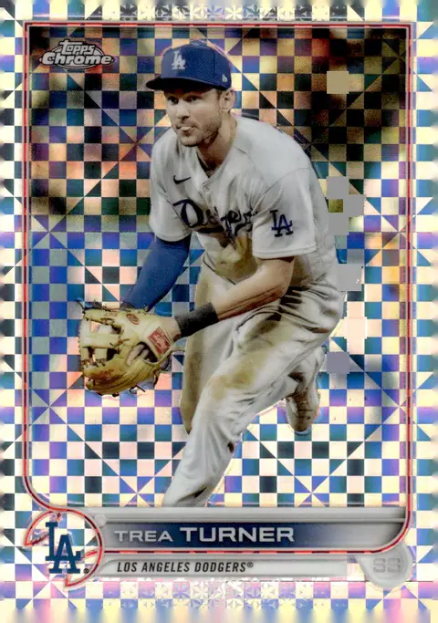 2022 Topps Chrome #190 Trea Turner – X-Fractor