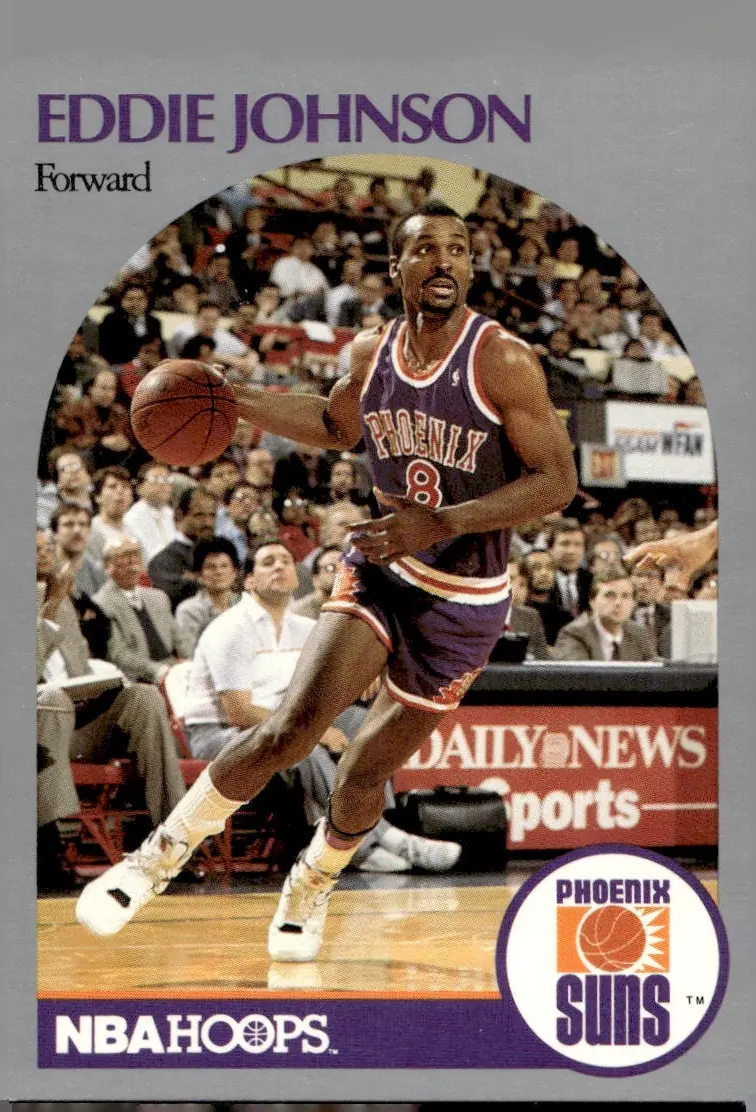 1990-91 NBA Hoops #237 Eddie Johnson (front)