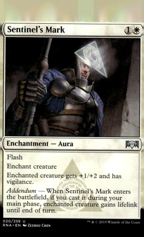2019 Ravnica Allegiance (RNA) #020/259 Sentinel's Mark