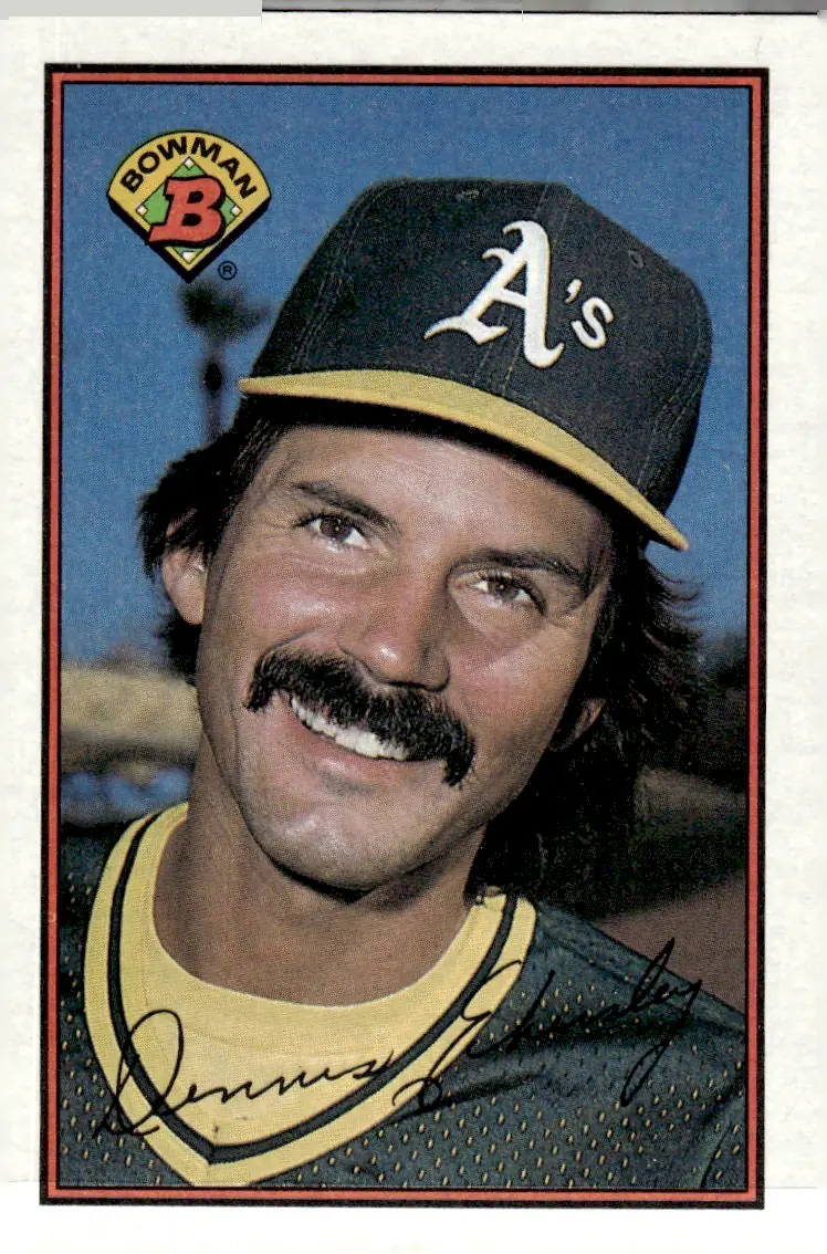 1989 Bowman #190 Dennis Eckersley (front)