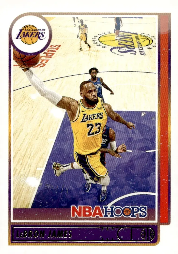 2021-22 NBA Hoops #136 LeBron James (front)