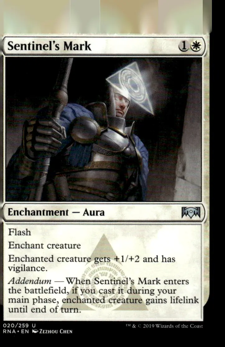 2019 Ravnica Allegiance (RNA) #020/259 Sentinel's Mark (front)