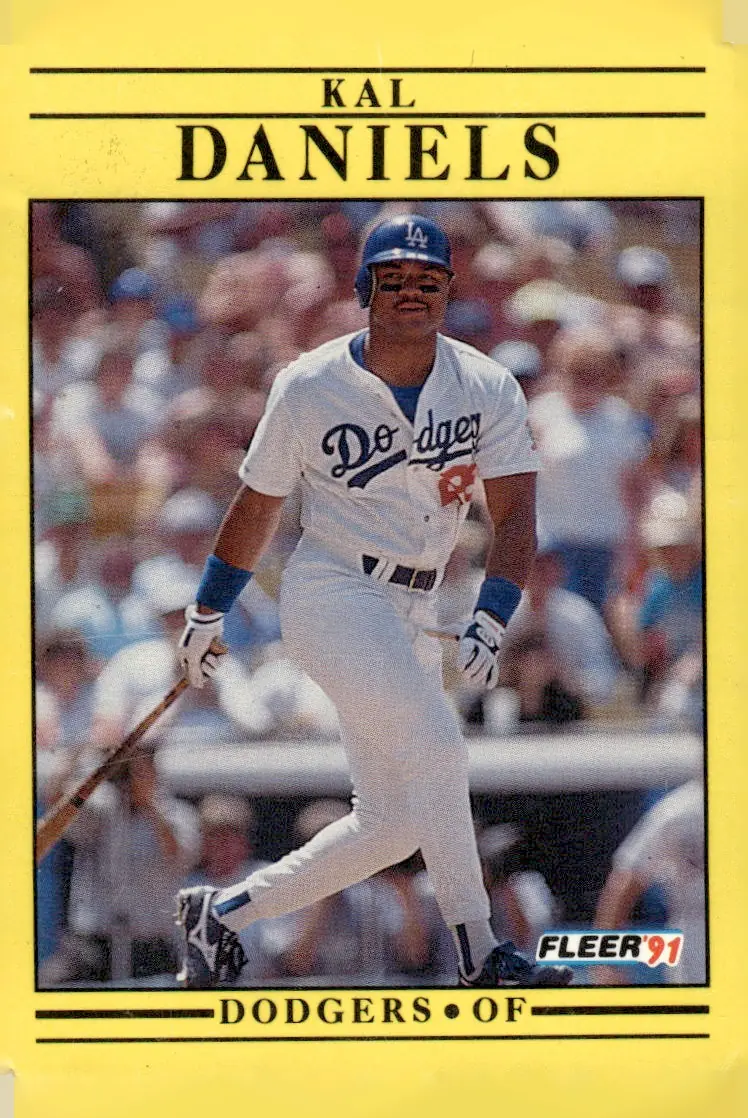 1991 Fleer #198 Kal Daniels (front)