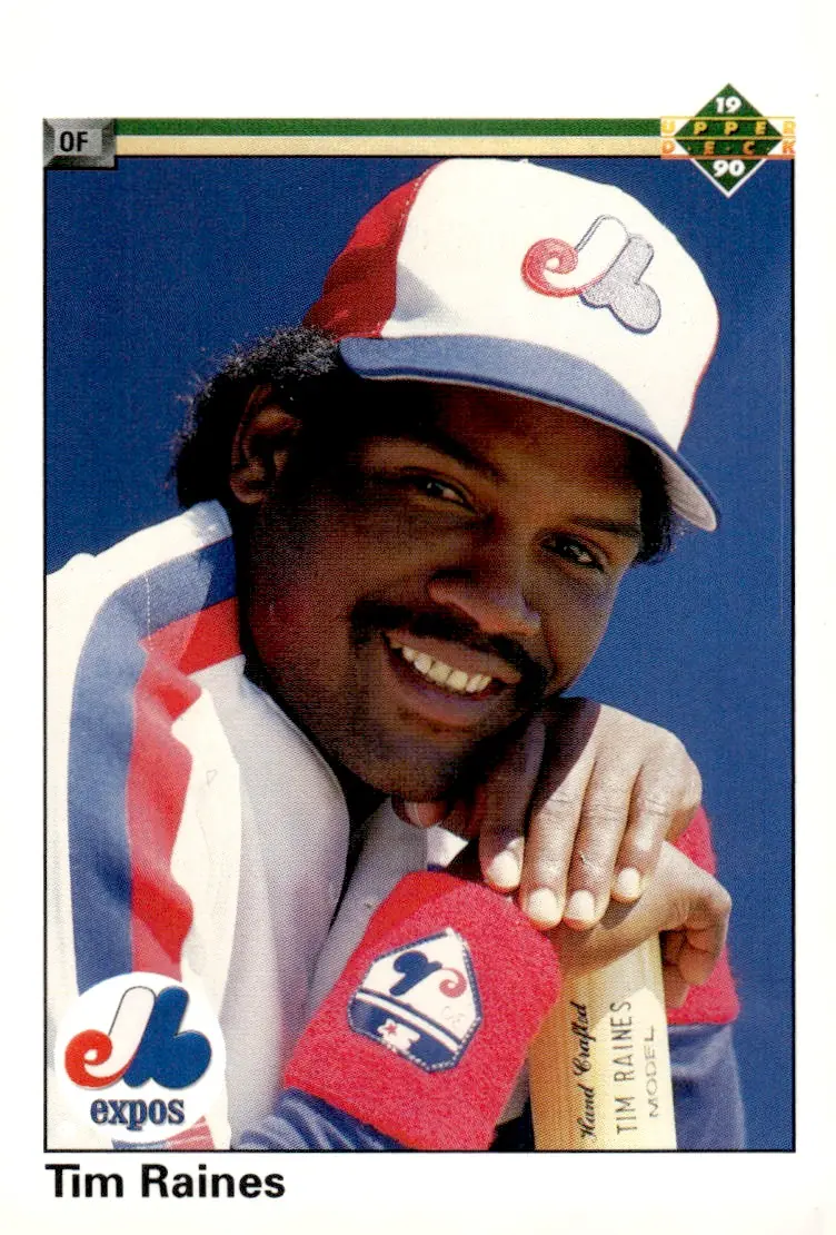 1990 Upper Deck #177 Tim Raines (front)