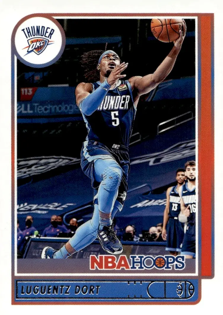 2021-22 NBA Hoops #33 Luguentz Dort (front)