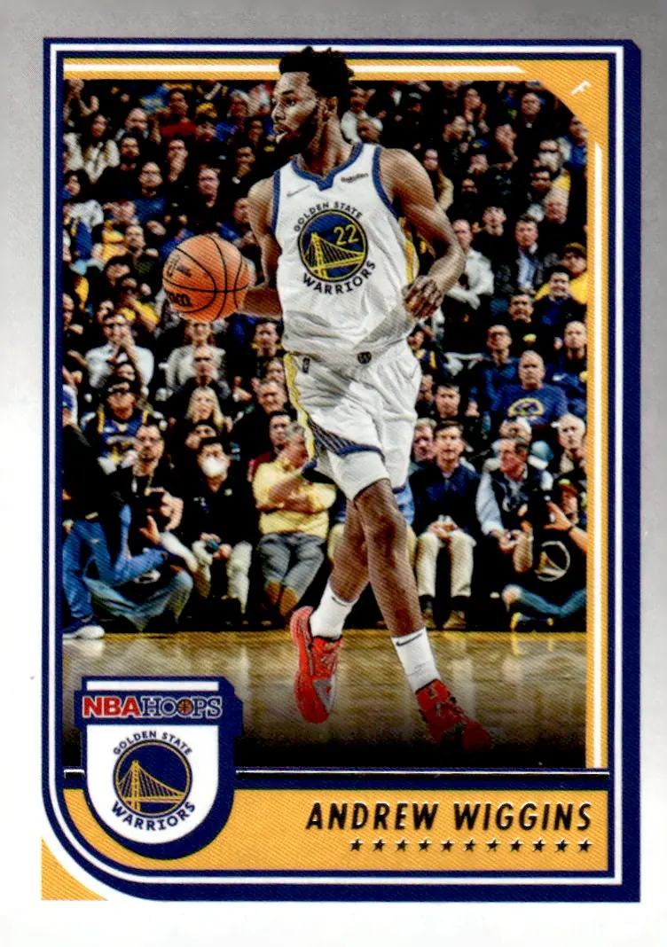 2022-23 NBA Hoops #227 Andrew Wiggins (front)