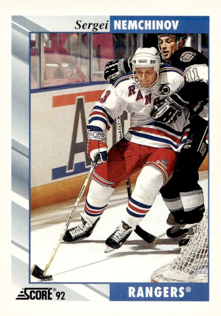1992-93 Score (U.S.) #115 Sergei Nemchinov (front)