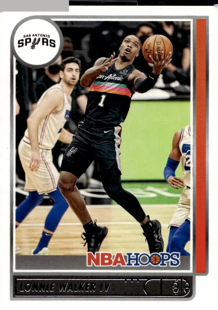 2021-22 NBA Hoops #54 Lonnie Walker IV (front)