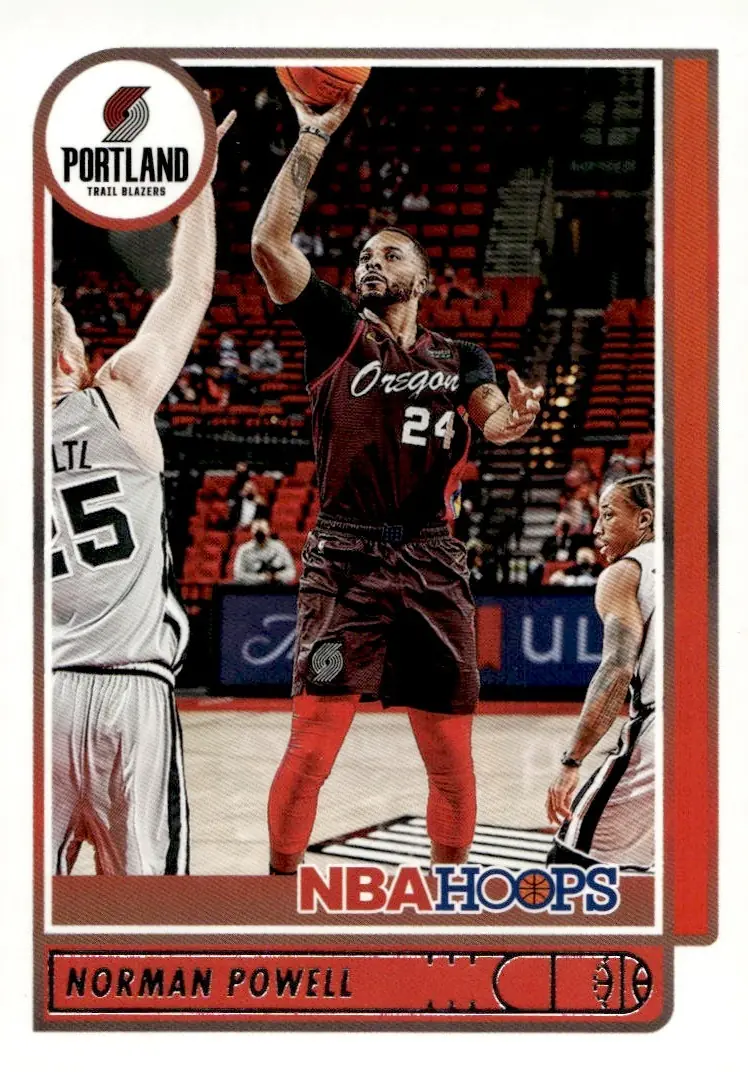 2021-22 NBA Hoops #71 Norman Powell (front)