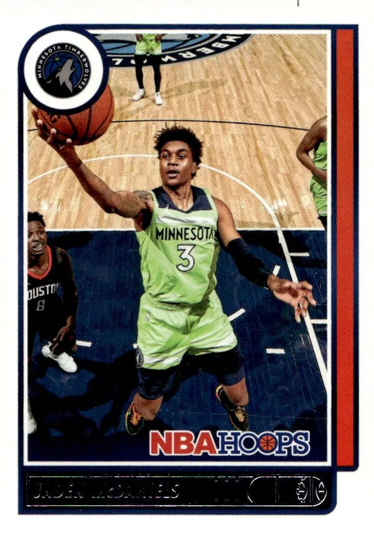 2021-22 NBA Hoops #191 Jaden McDaniels (front)