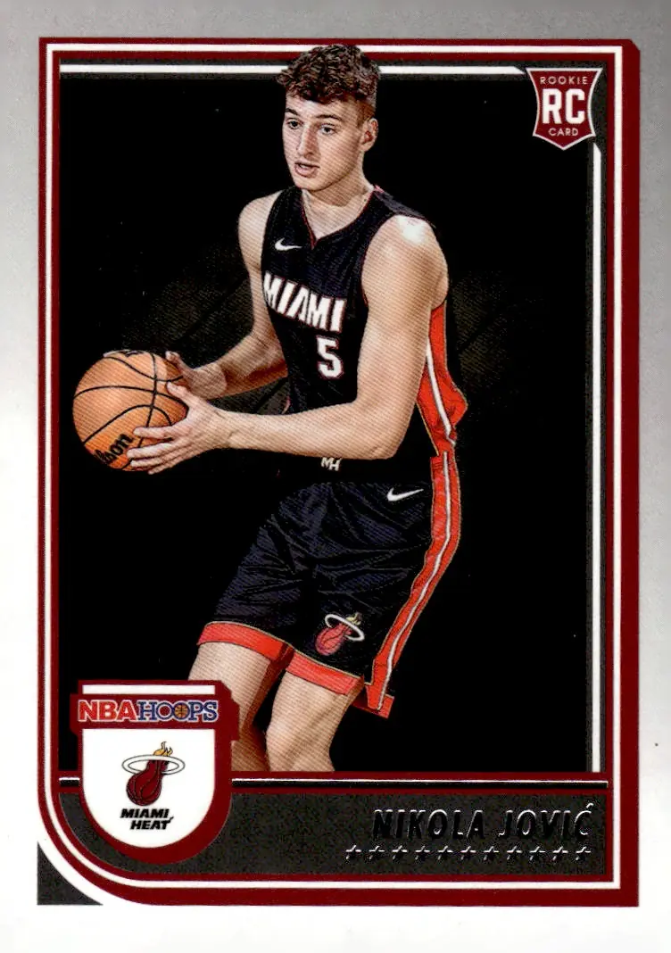 2022-23 NBA Hoops #256 Nikola Jović (front)