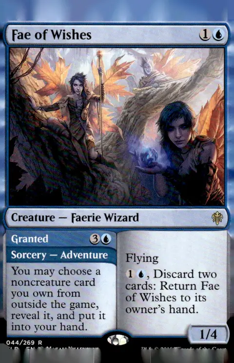 2019 Throne of Eldraine (ELD) #044/269 Fae of Wishes // Granted