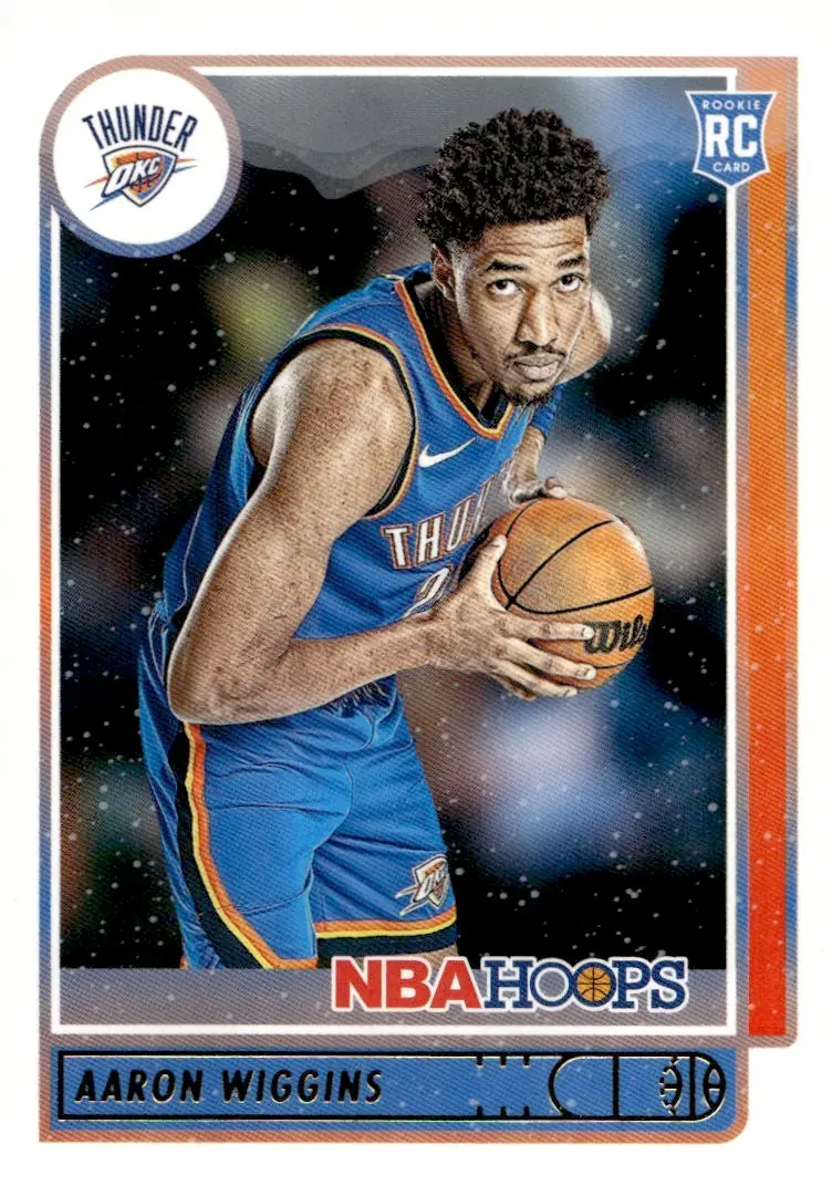2021-22 NBA Hoops #247 Aaron Wiggins (front)