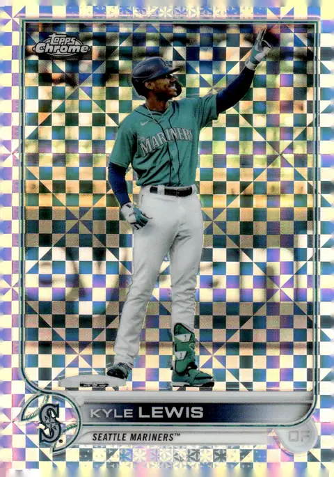 2022 Topps Chrome #102 Kyle Lewis – X-Fractor