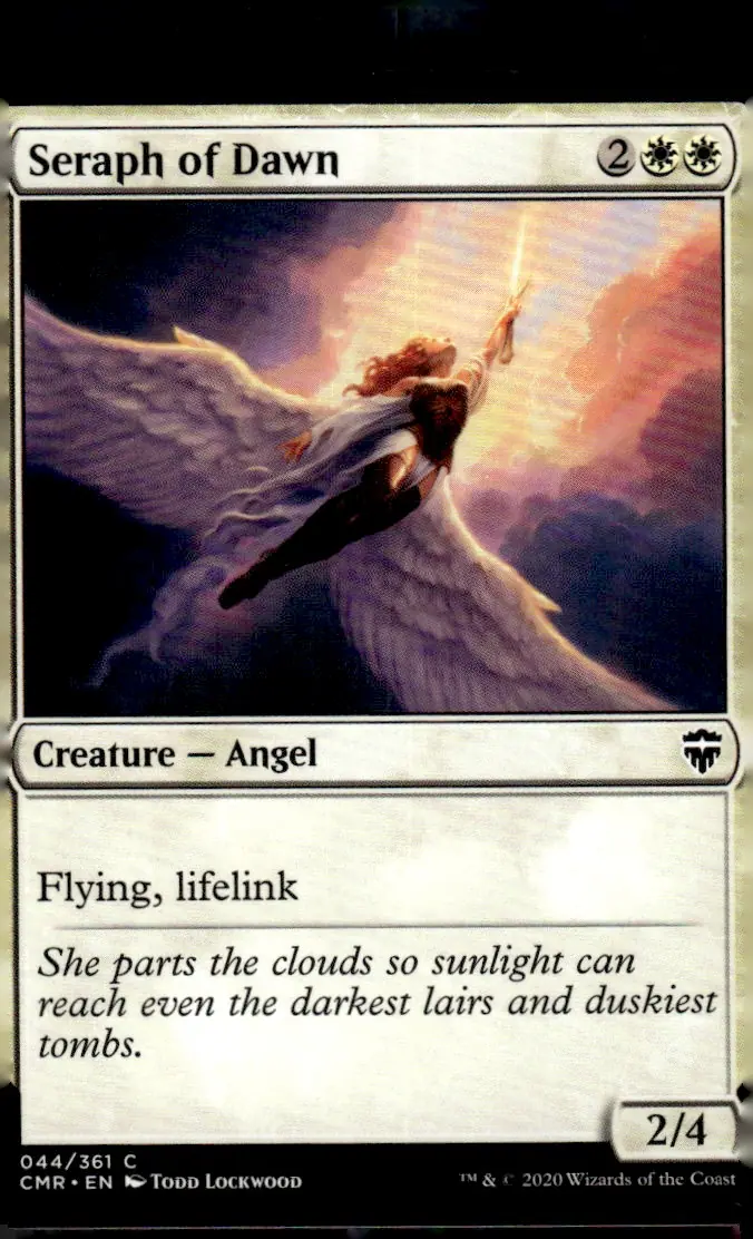 2020 Magic: The Gathering - Commander Legends (CMR) #044/361 Seraph of Dawn (front)