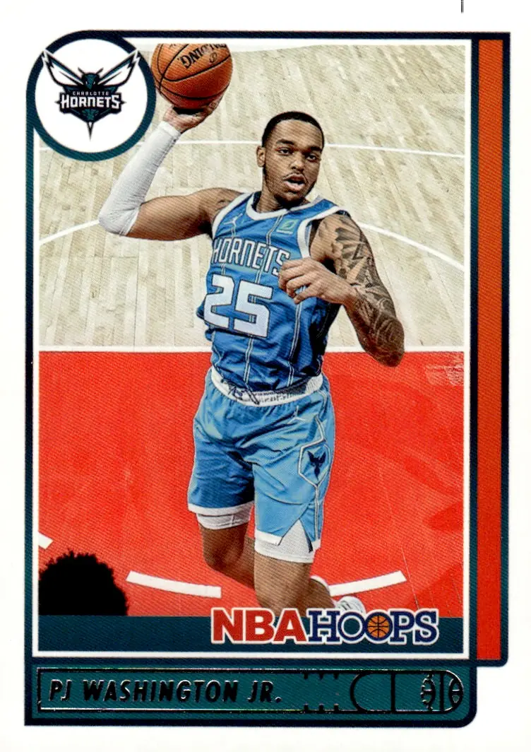 2021-22 NBA Hoops #170 PJ Washington Jr. (front)