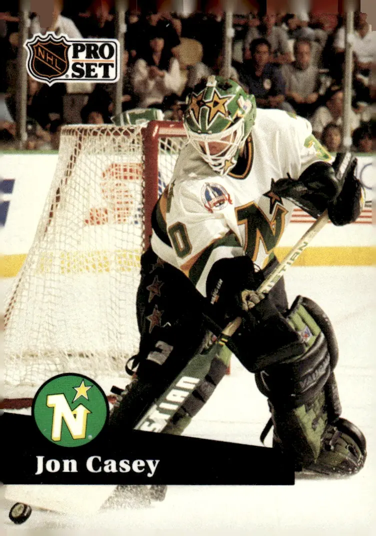 1991-92 Pro Set (Series 1) #111 Jon Casey (front)