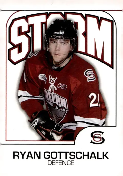 2009-10 Guelph Storm (OHL) Team Issue Ryan Gottschalk