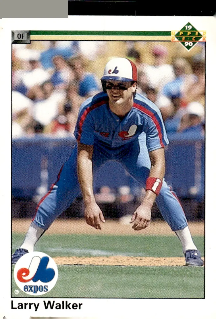1990 Upper Deck #466 Larry Walker (front)