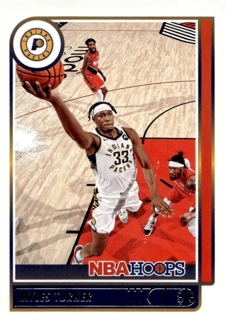 2021-22 NBA Hoops #173 Myles Turner (front)