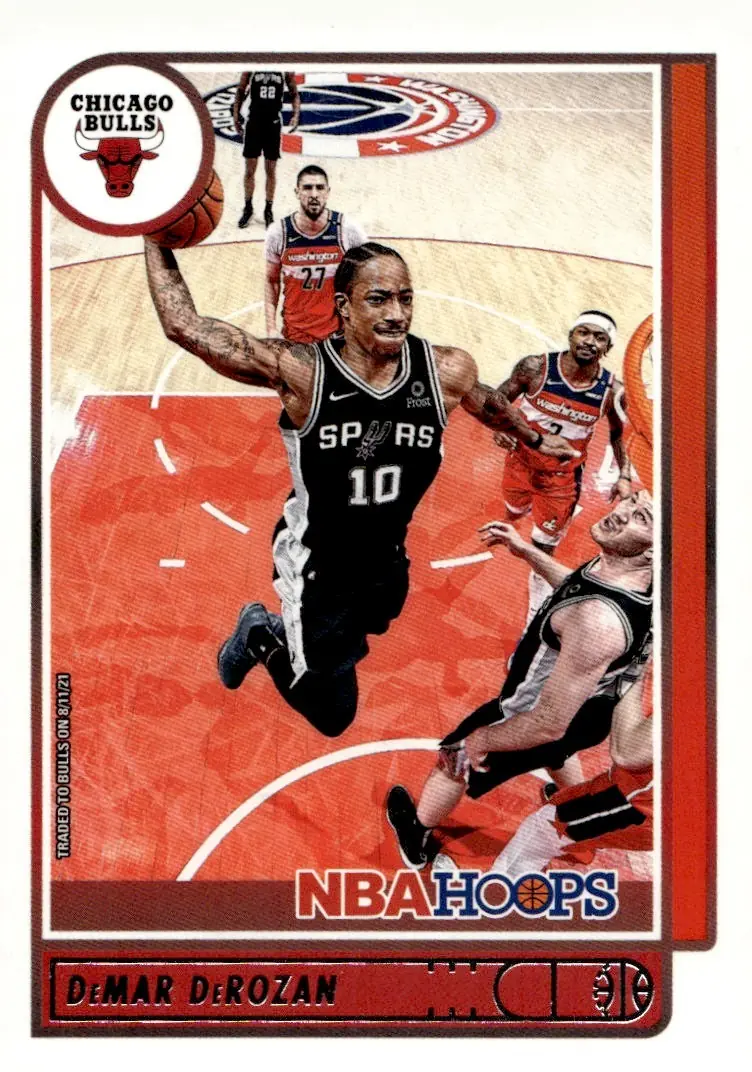 2021-22 NBA Hoops #4 DeMar DeRozan (front)