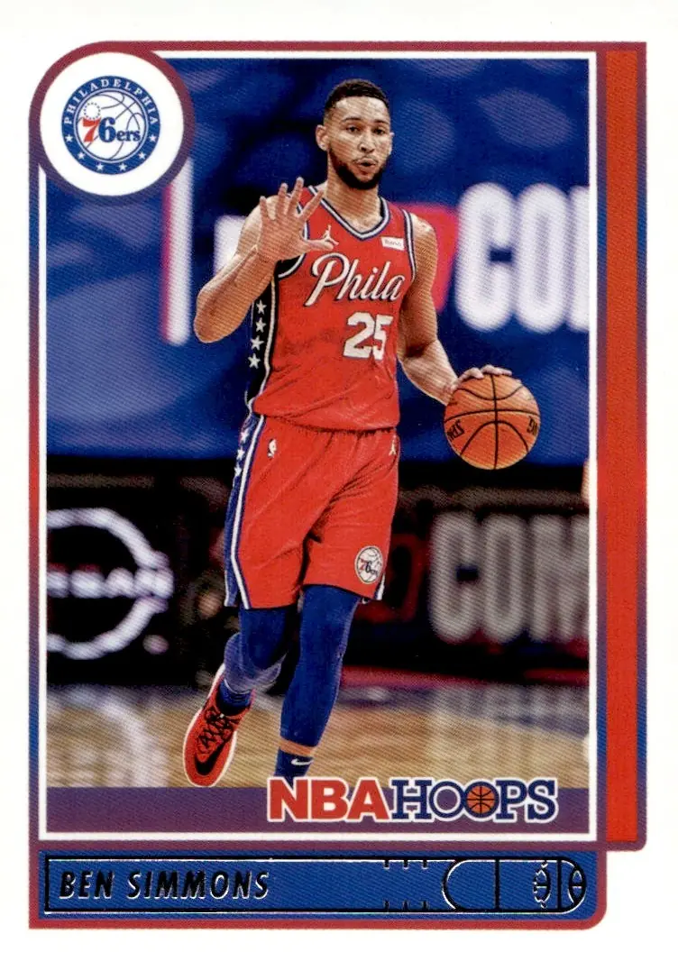 2021-22 NBA Hoops #17 Ben Simmons (front)