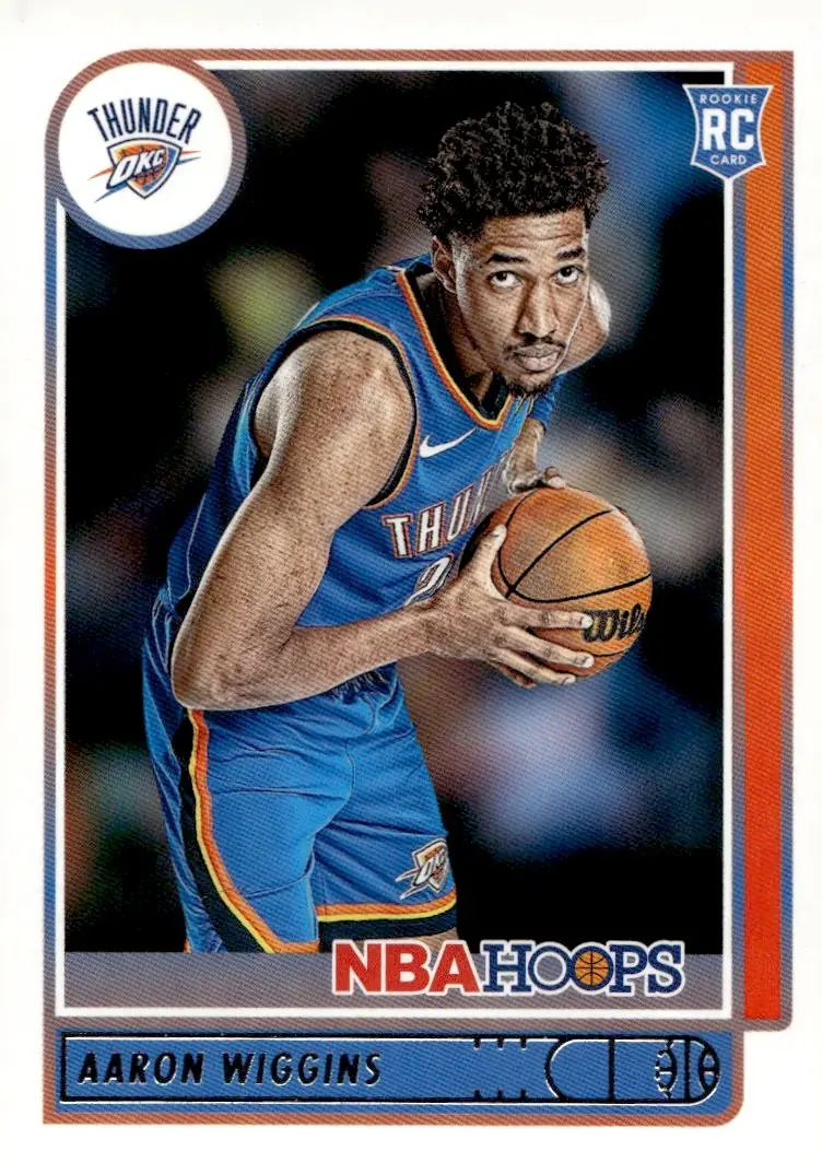 2021-22 NBA Hoops #247 Aaron Wiggins (front)