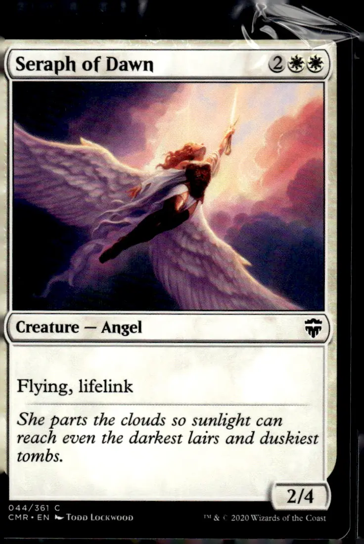 2020 Commander Legends (CMR) #044/361 Seraph of Dawn (front)
