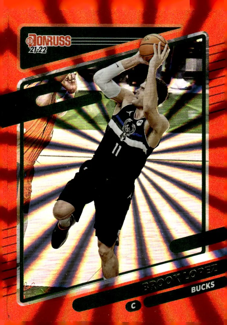 2021-22 Donruss #88 Brook Lopez – Holo Laser (front)