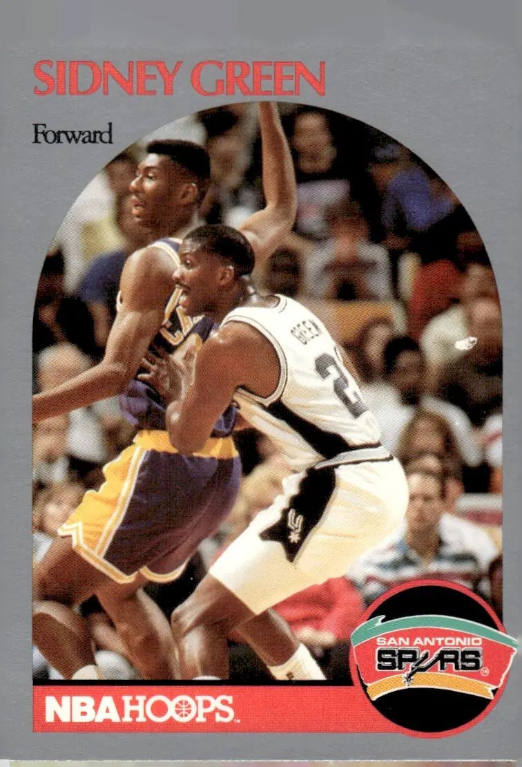 1990-91 NBA Hoops #435 Sidney Green (front)