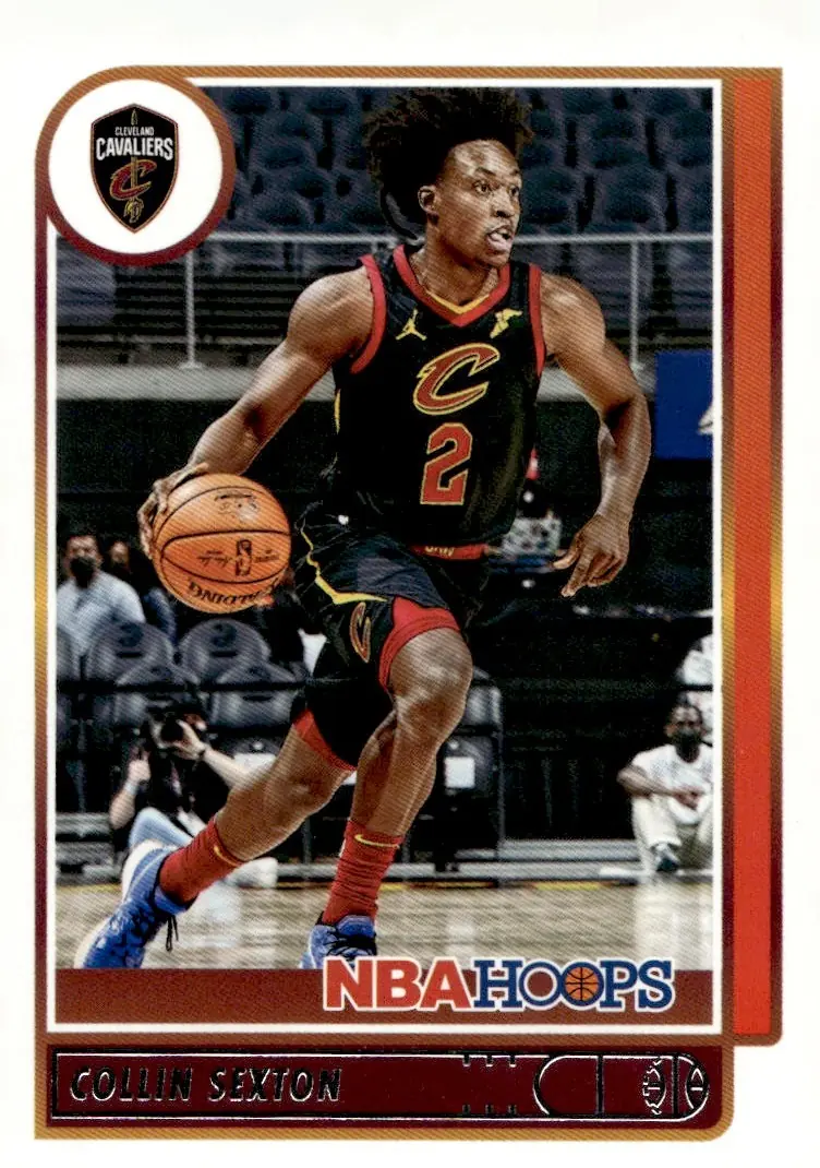 2021-22 NBA Hoops #85 Collin Sexton (front)