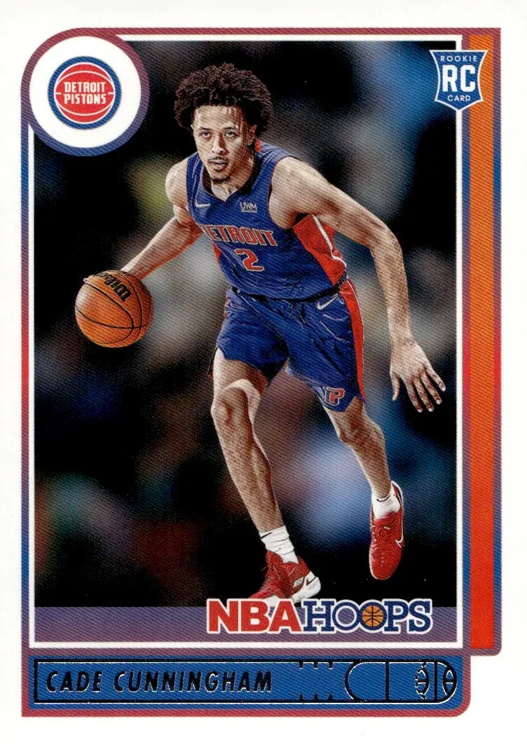 2021-22 NBA Hoops #201 Cade Cunningham (front)