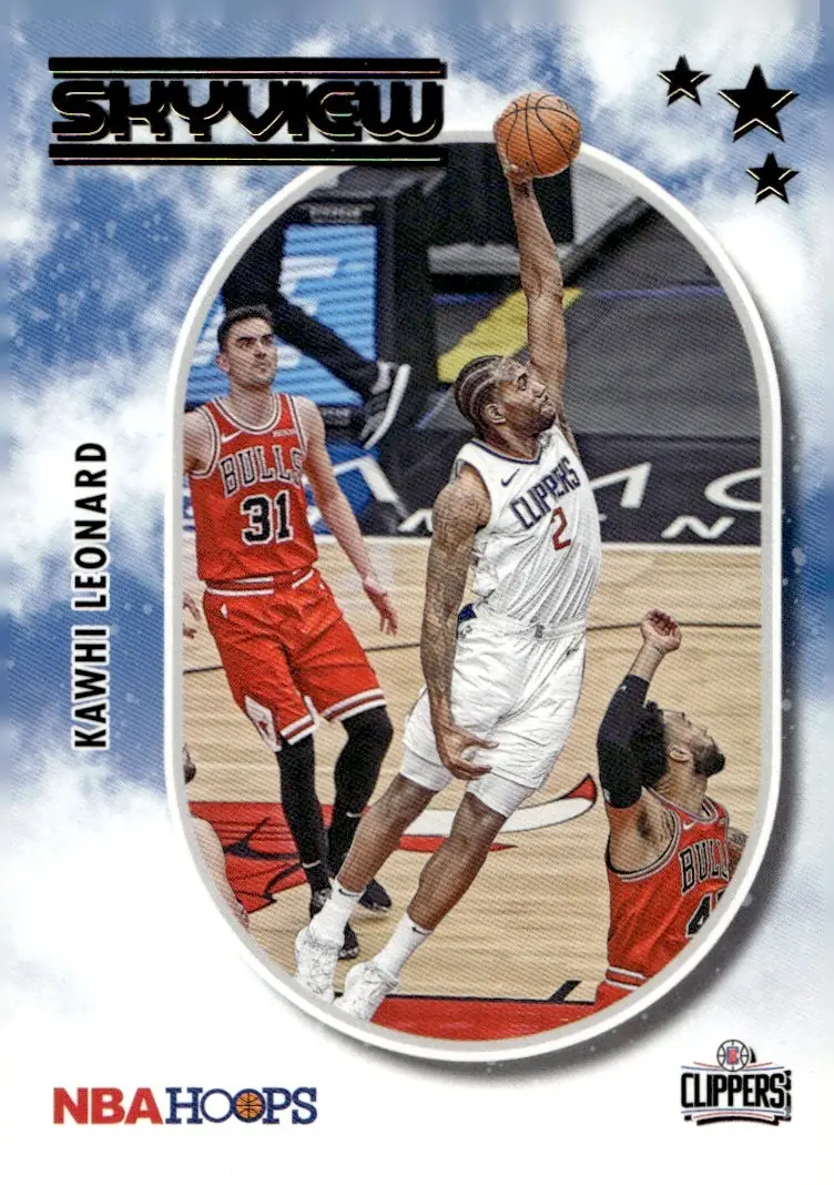 2021-22 NBA Hoops #12 Kawhi Leonard (front)