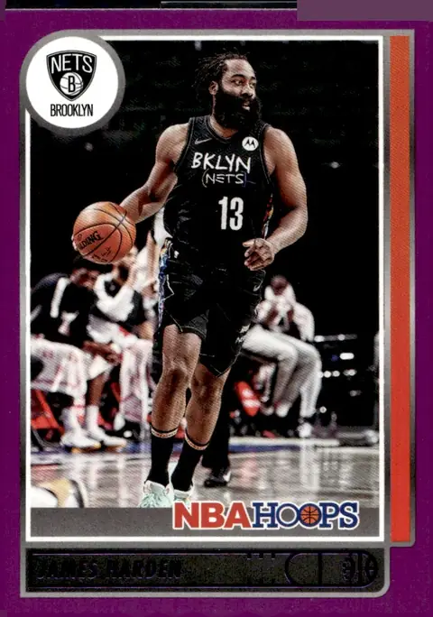 2021-22 NBA Hoops #67 James Harden – Purple