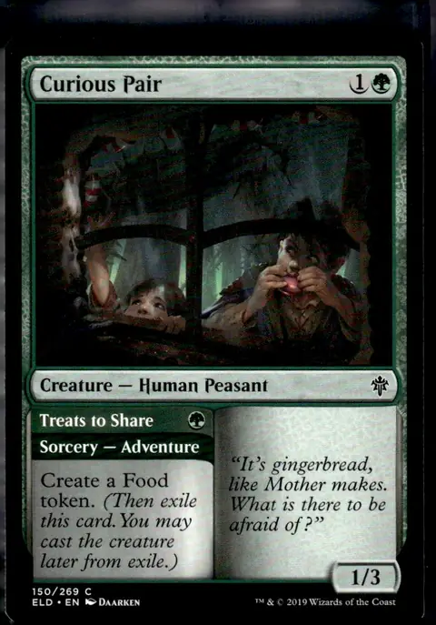 2019 Throne of Eldraine (ELD) #150/269 Curious Pair // Treats to Share
