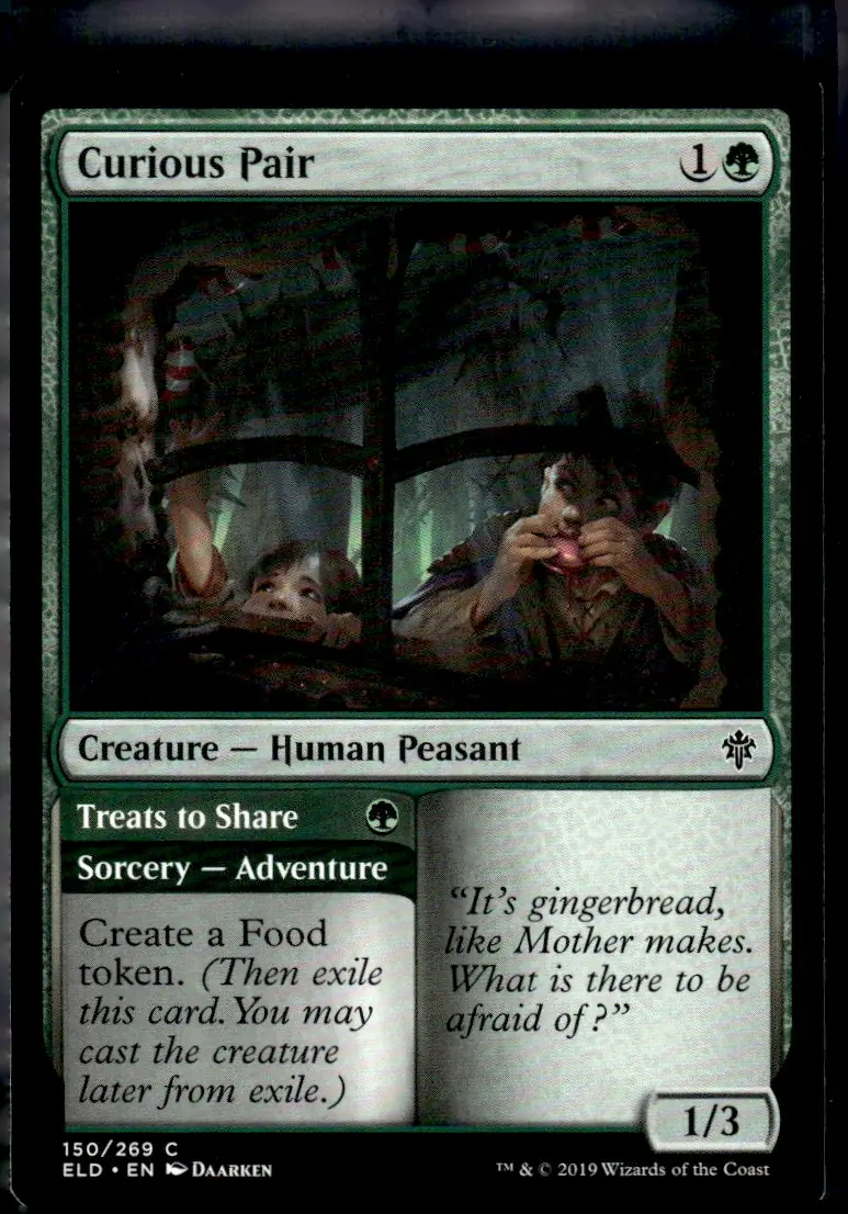 2019 Throne of Eldraine (ELD) #150/269 Curious Pair // Treats to Share (front)