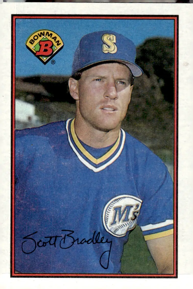 1989 Bowman #209 Scott Bradley (front)