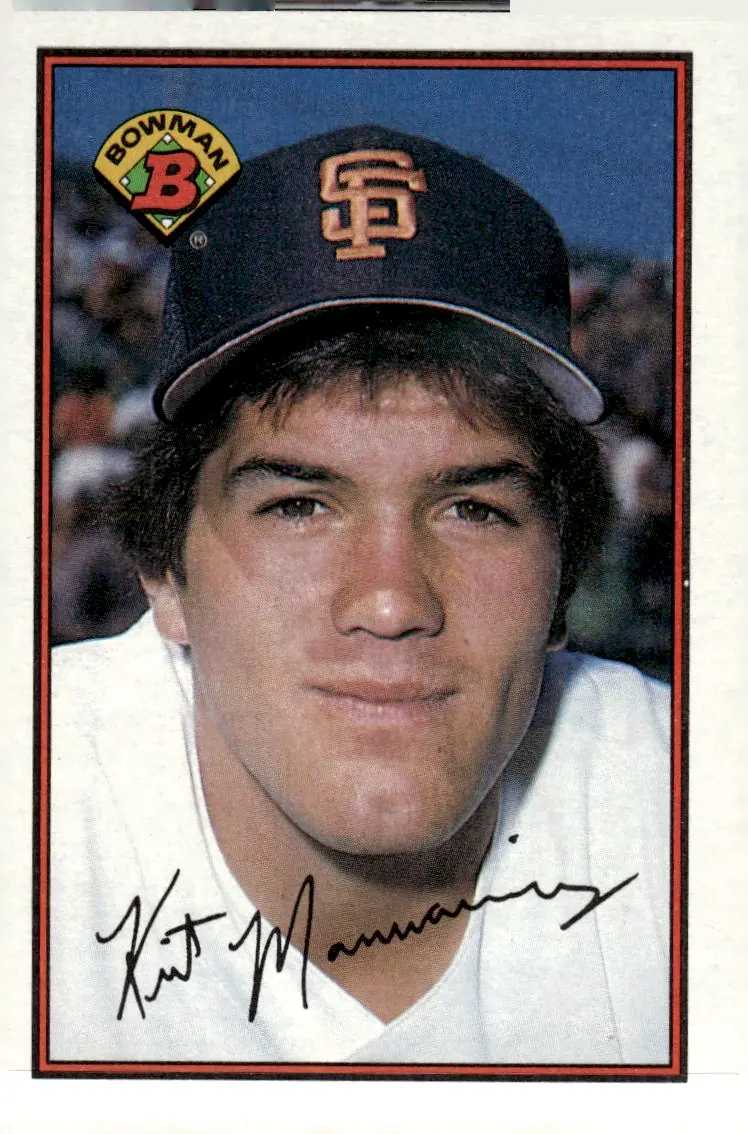 1989 Bowman #469 Kirt Manwaring (front)