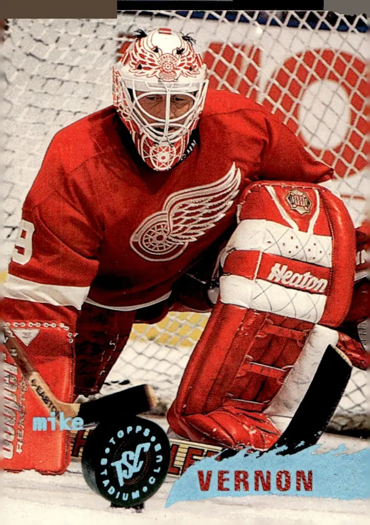 1995-96 Topps Stadium Club #12 Mike Vernon (front)