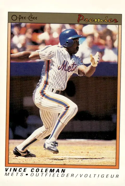 1991 O-Pee-Chee Premier #25 Vince Coleman