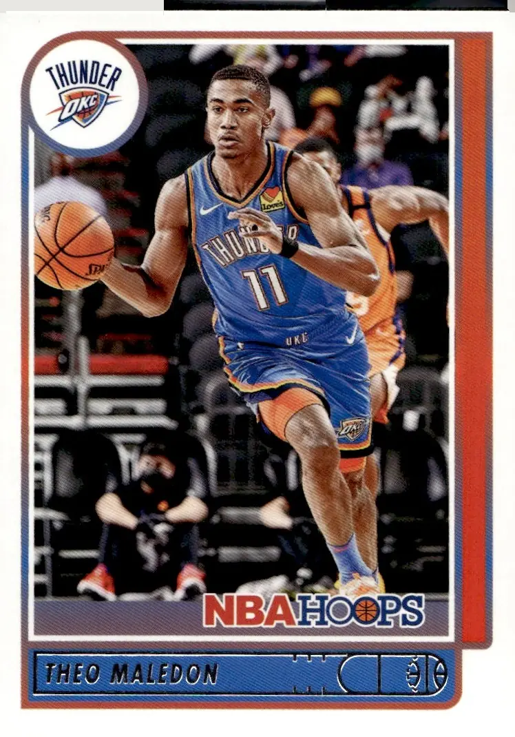 2021-22 NBA Hoops #63 Théo Maledon (front)