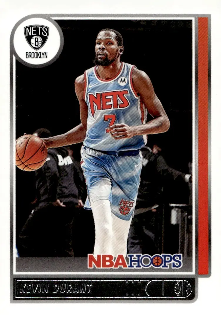 2021-22 NBA Hoops #87 Kevin Durant (front)